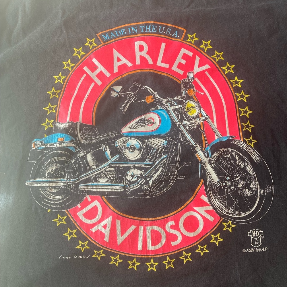 Rare Vintage Harley-Davidson T-shirt  Single Stitch